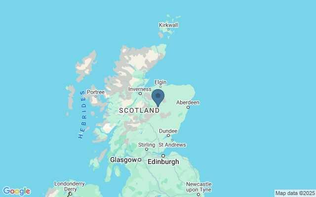 Kaart met locatie Cairngorms National Park